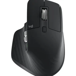 Logitech MX Master 3 Advanced Wireless Mouse, Ultrafast Scrolling, Use on Any Surface, Ergonomic, 4000 DPI, USB-C, Black