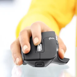 Logitech MX Master 3 Advanced Wireless Mouse, Ultrafast Scrolling, Use on Any Surface, Ergonomic, 4000 DPI, USB-C, Black