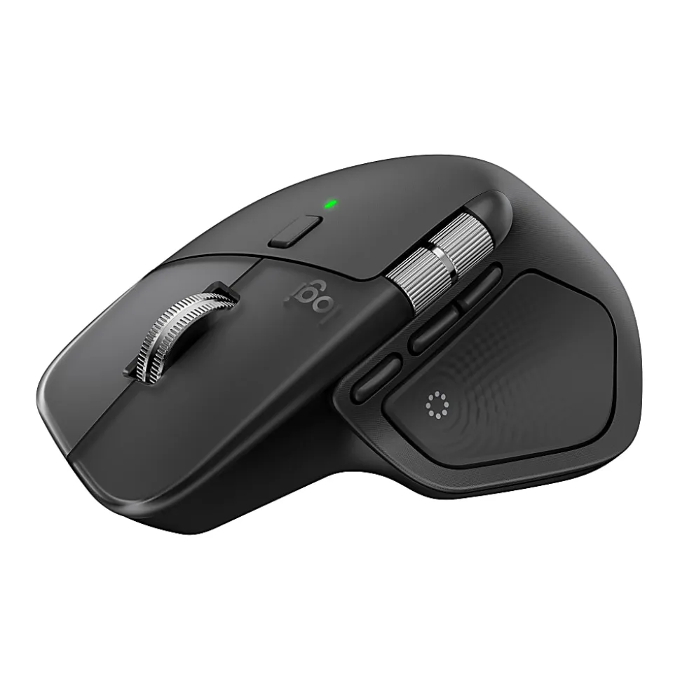 Logitech MX Master 4 Ergonomic Wireless Mouse with Advanced Performance Haptic Feedback, Bluetooth, Black, 910007560