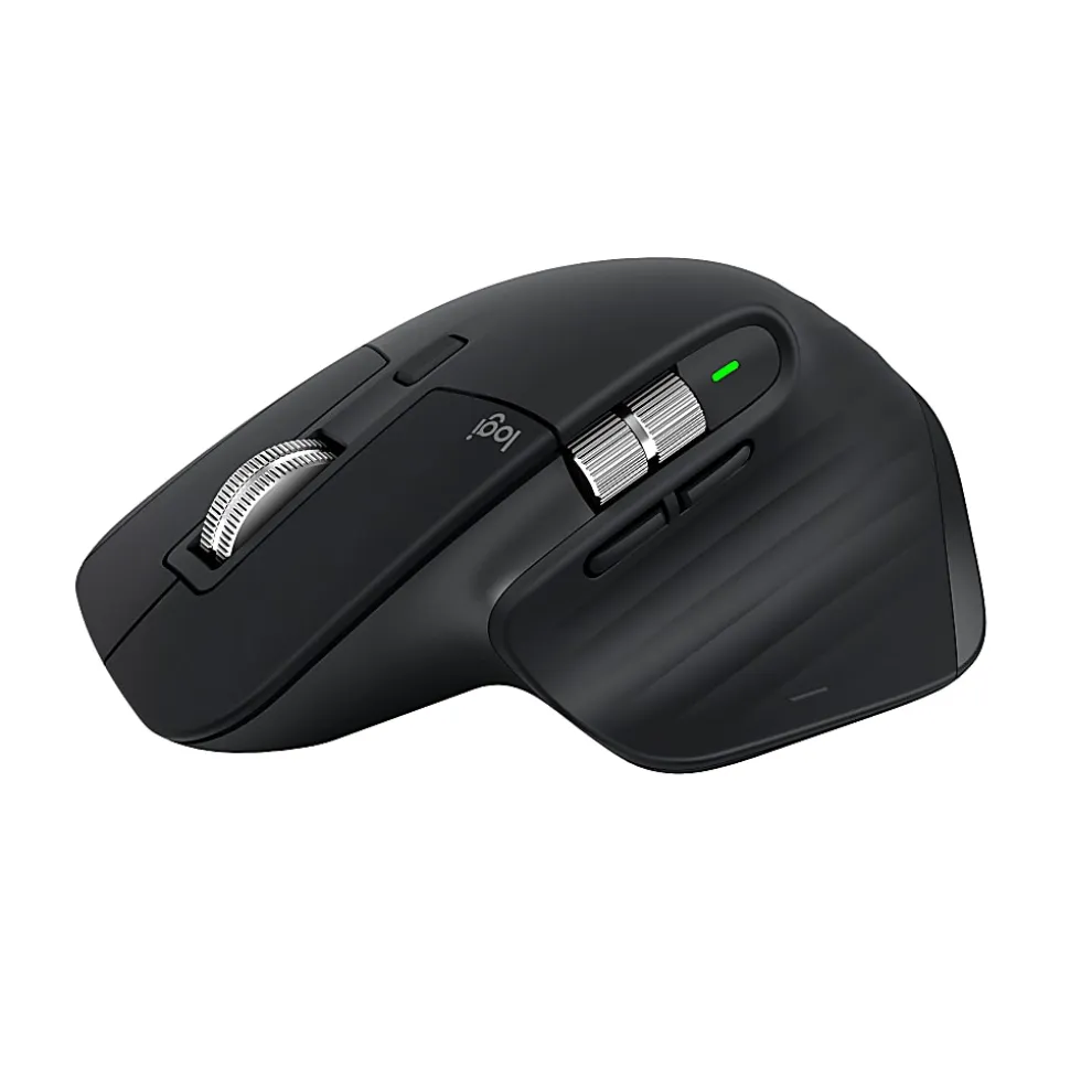 Logitech MX Master 3S Performance Wireless Mouse with Ultra-fast Scrolling, Bluetooth, Black, 910007500
