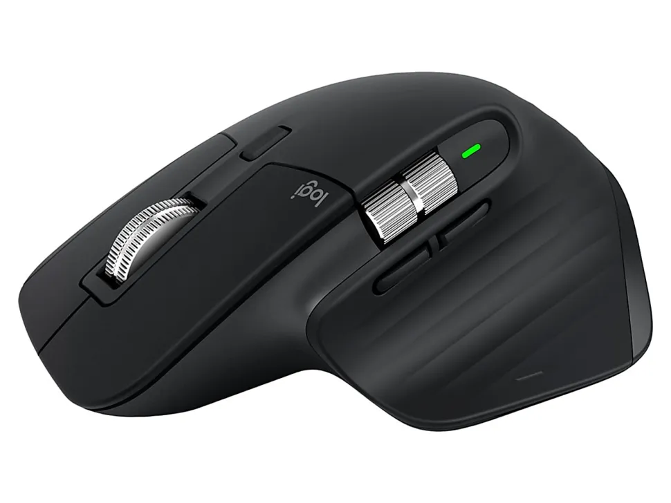 Logitech MX Master 3S Performance Wireless Mouse with Ultra-fast Scrolling, Bluetooth, Black, 910007500