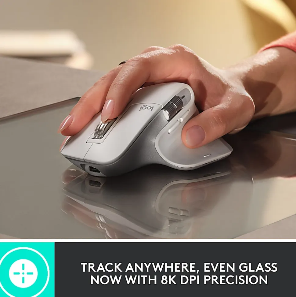Logitech MX Master 3S - Wireless Performance Mouse with Ultra-fast Scrolling - Black - Ergo - 8K DPI - Track on Glass - Quiet Clicks