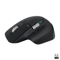 Logitech MX Master 3S - Wireless Performance Mouse with Ultra-fast Scrolling - Black - Ergo - 8K DPI - Track on Glass - Quiet Clicks