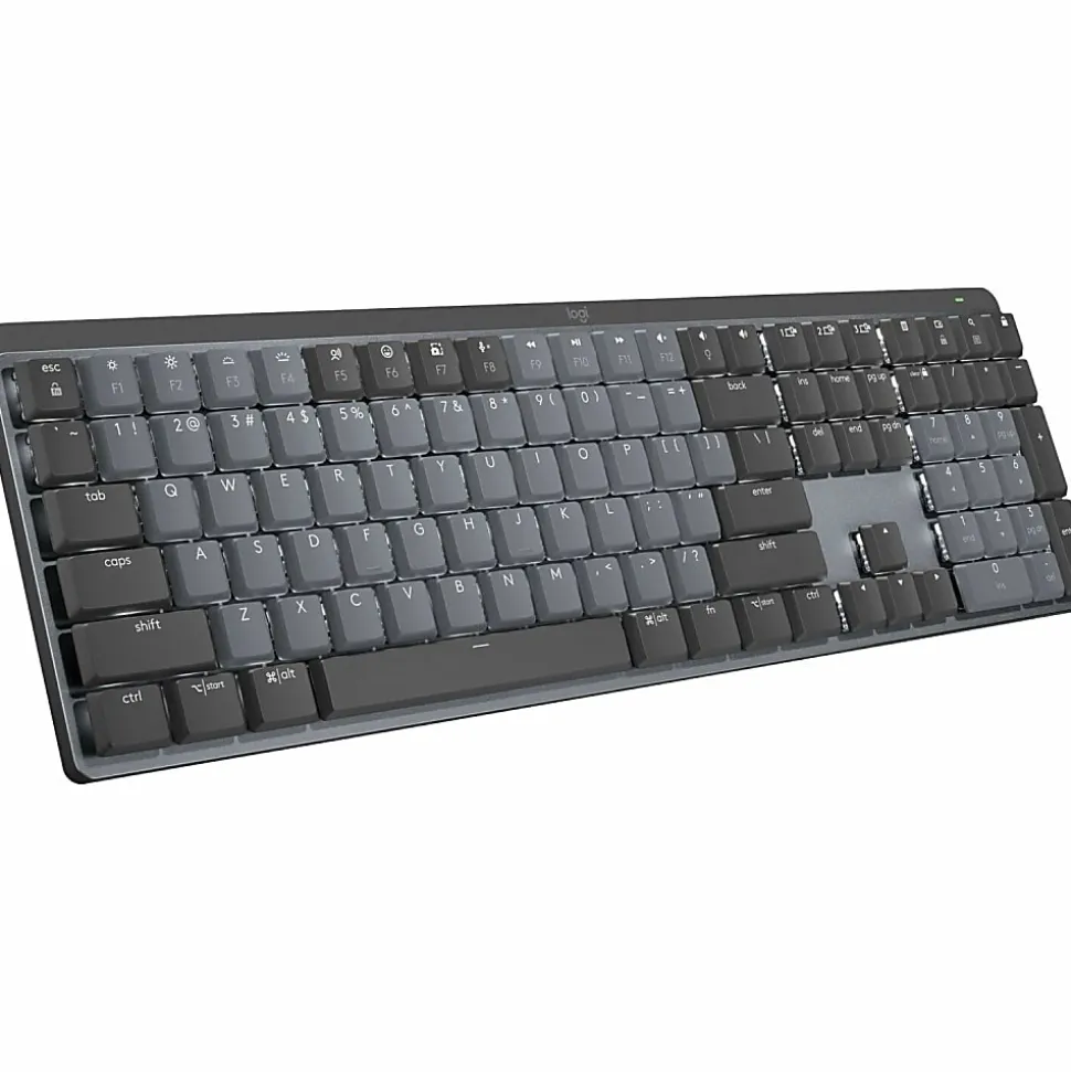 Logitech MX Mechanical Wireless Illuminated Performance Keyboard, Clicky Switches, Backlit Keys, Bluetooth - 920010549
