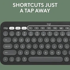 Logitech Pebble 2 Combo for Mac Wireless Keyboard And Mouse, Tonal Graphite