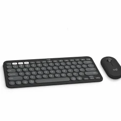 Logitech Pebble 2 Combo for Mac Wireless Keyboard And Mouse, Tonal Graphite