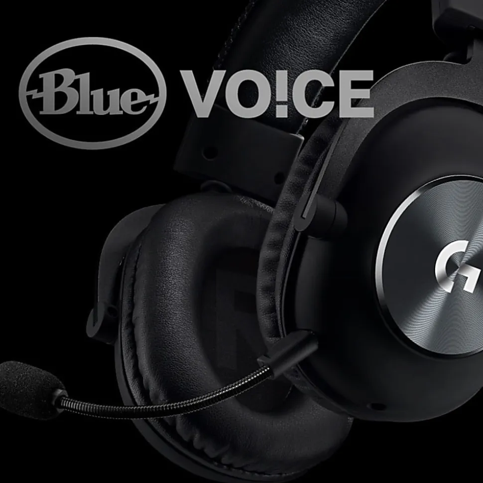 Logitech PRO X Gaming Headset with Blue Vo!ce - Stereo - Mini-phone (3.5mm) - Wired - 35 Ohm - 20 Hz to 20 kHz - 981000817