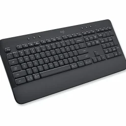 Logitech Signature K650 Comfort Full-Size Wireless Keyboard with Wrist Rest, BLE Bluetooth or Logi Bolt, Graphite - 920010908