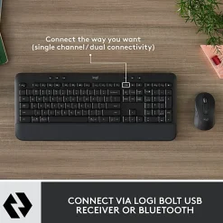 Logitech Signature MK650 Combo For Business Wireless Mouse and Keyboard Combo, Graphite