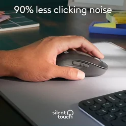Logitech® Signature M650 Left-Handed Wireless Mouse, Graphite