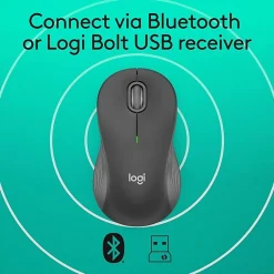 Logitech Signature M550 L Full-Size Wireless Mouse, Graphite, 910-006591