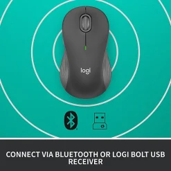 Logitech Signature M550 L Full-Size Wireless Mouse, Graphite, 910-006591