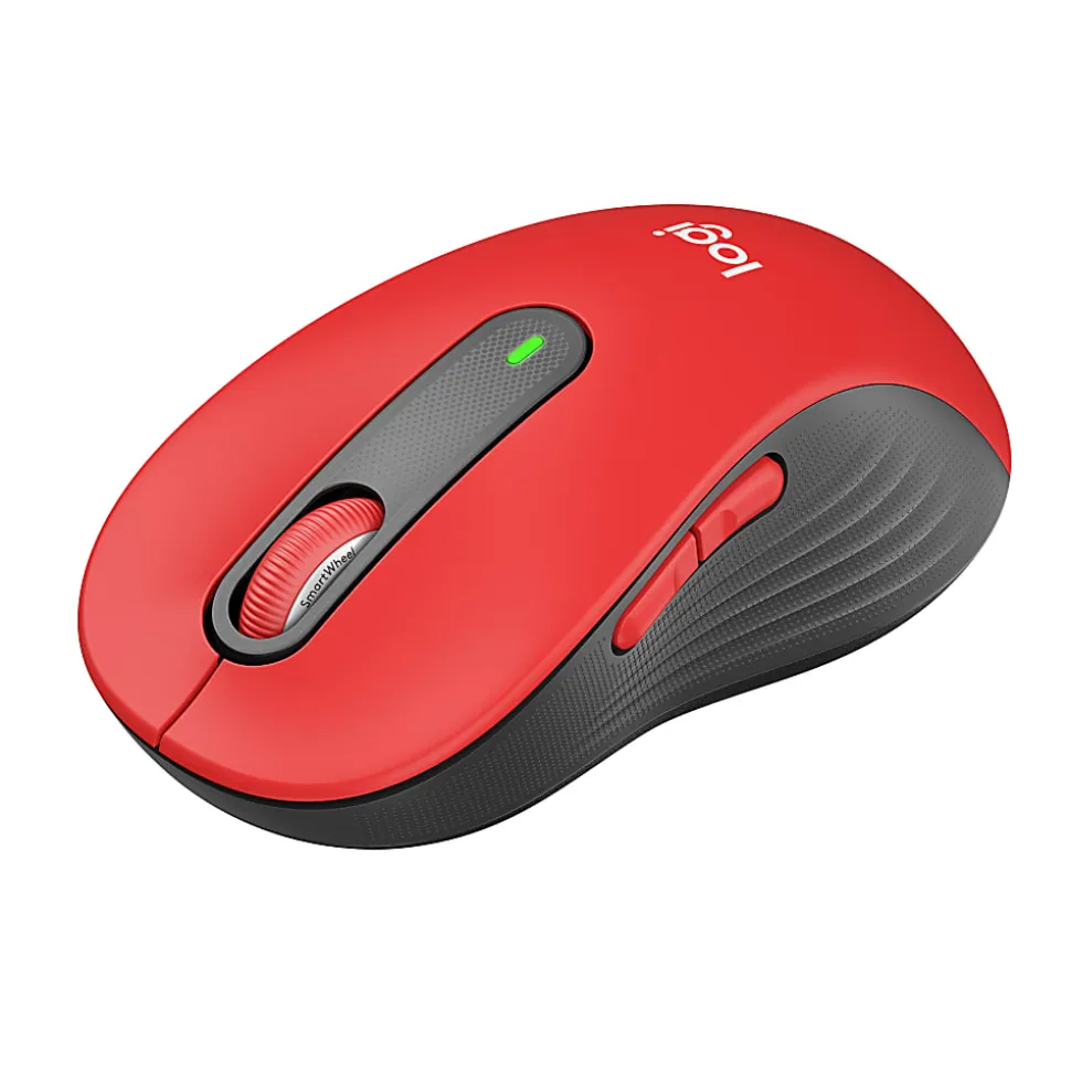 Logitech® Signature M650 L Full-Size Wireless Mouse, Red, 910-006358