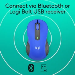 Logitech® Signature M650 L Full-Size Wireless Mouse, Blue, 910-006232