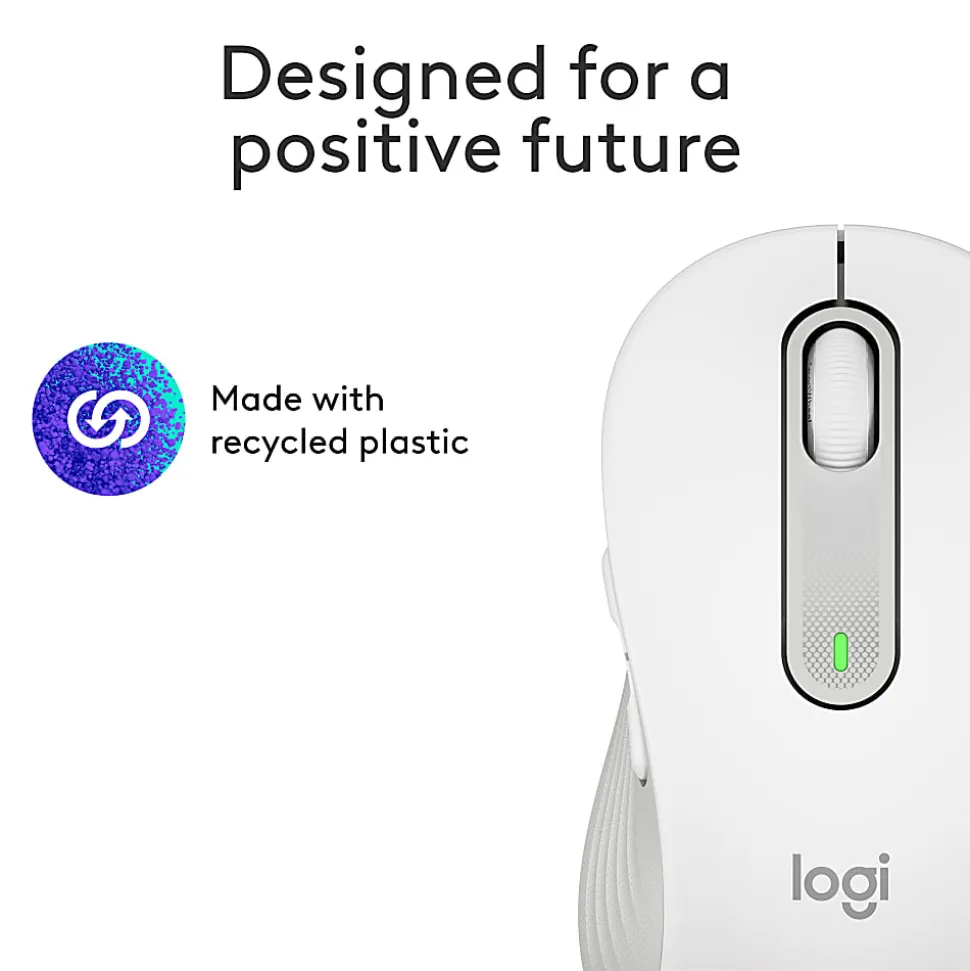 Logitech® Signature M650 Wireless Mouse, Off-White