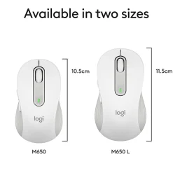 Logitech® Signature M650 Wireless Mouse, Off-White