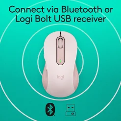 Logitech® Signature M650 Wireless Mouse, Rose, 910-006251