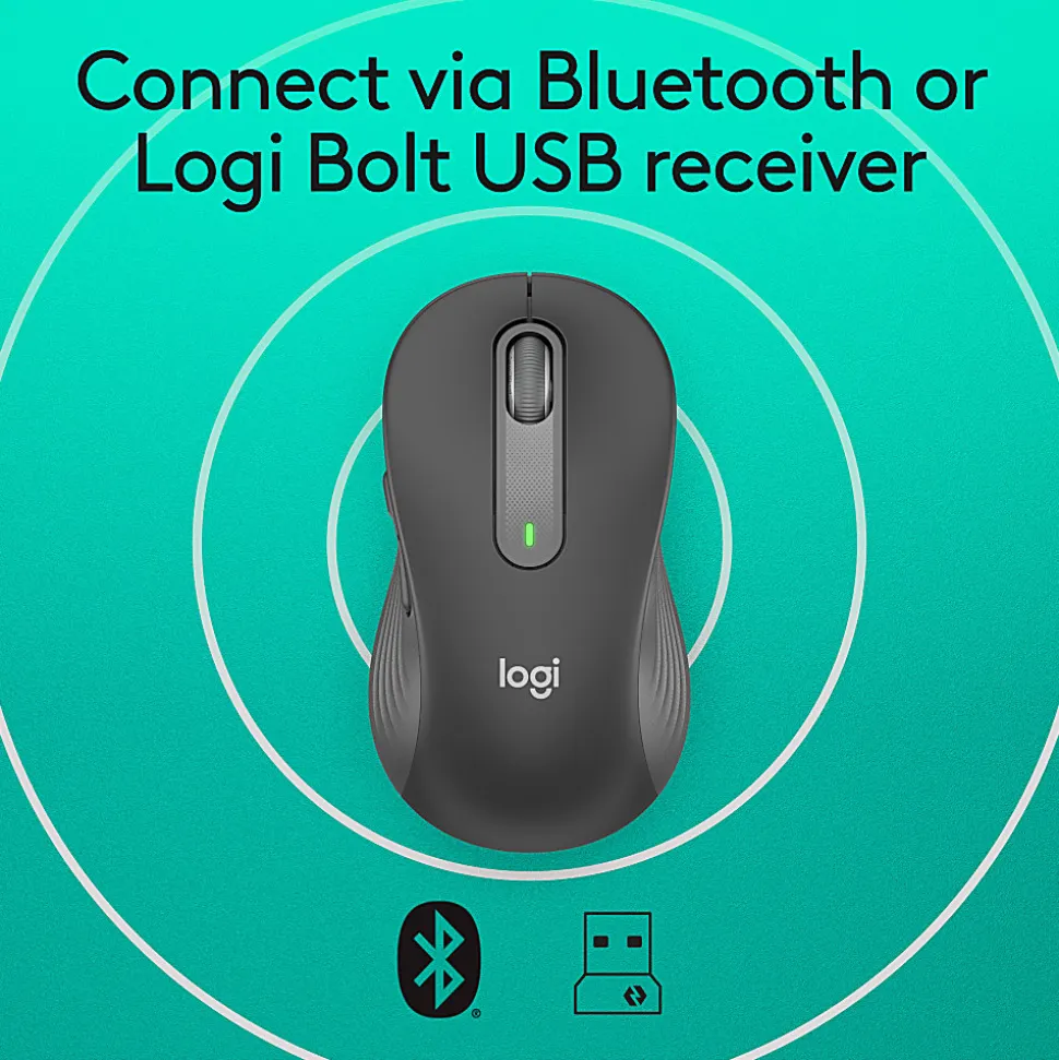 Logitech® Signature M650 Wireless Mouse, Graphite