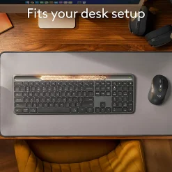 Logitech Signature Slim Solar+ Wireless Keyboard, Bluetooth, Graphite, 920013755