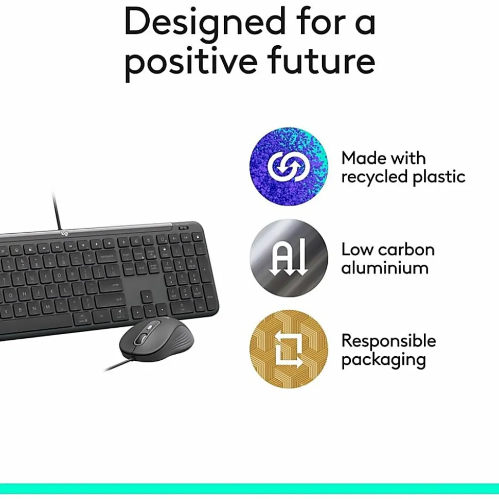 Logitech Sig Slim Wired Mk625 Combo, 920013303