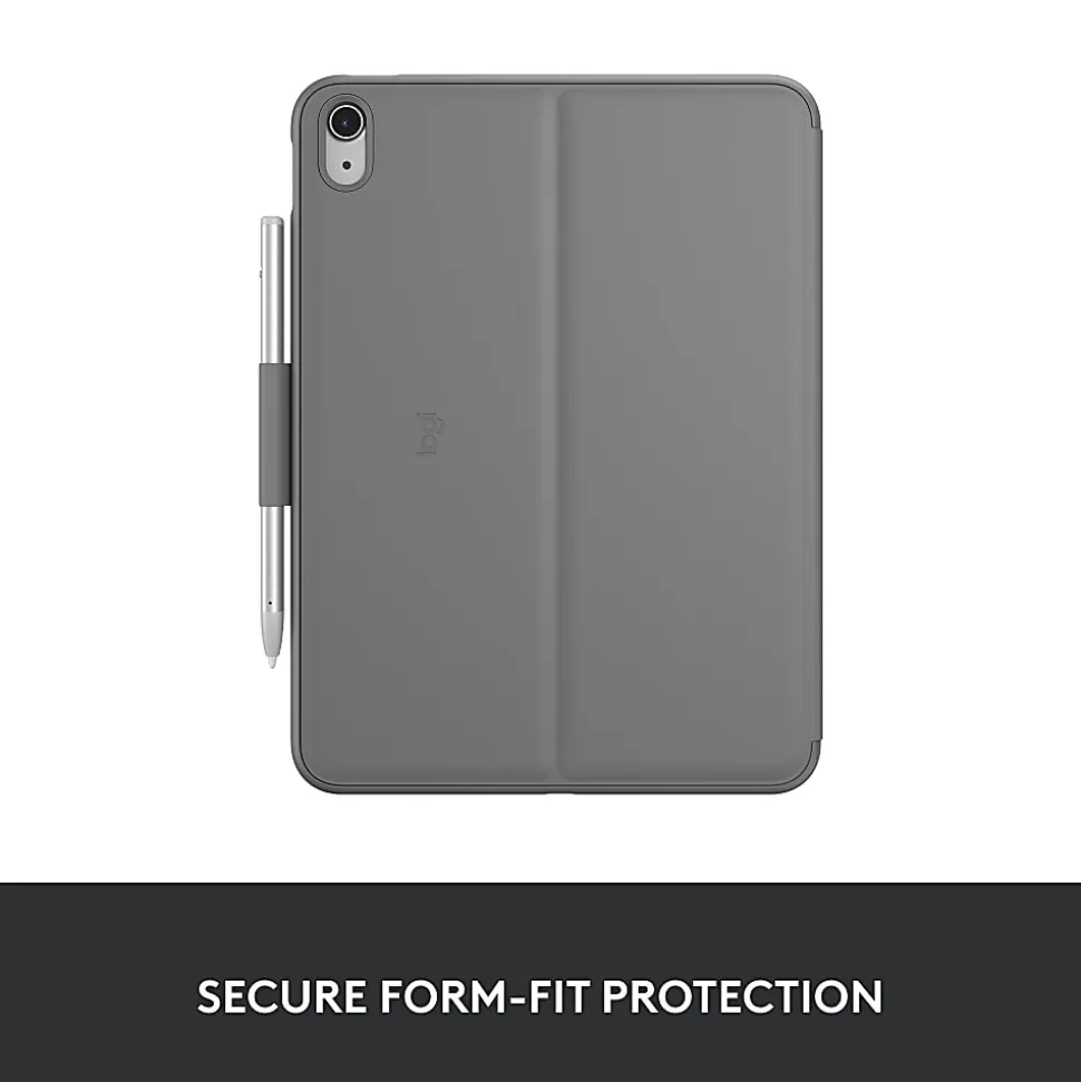 Logitech Slim Folio Keyboard Case for iPad (10th Generation) with Integrated Bluetooth Wireless Keyboard
