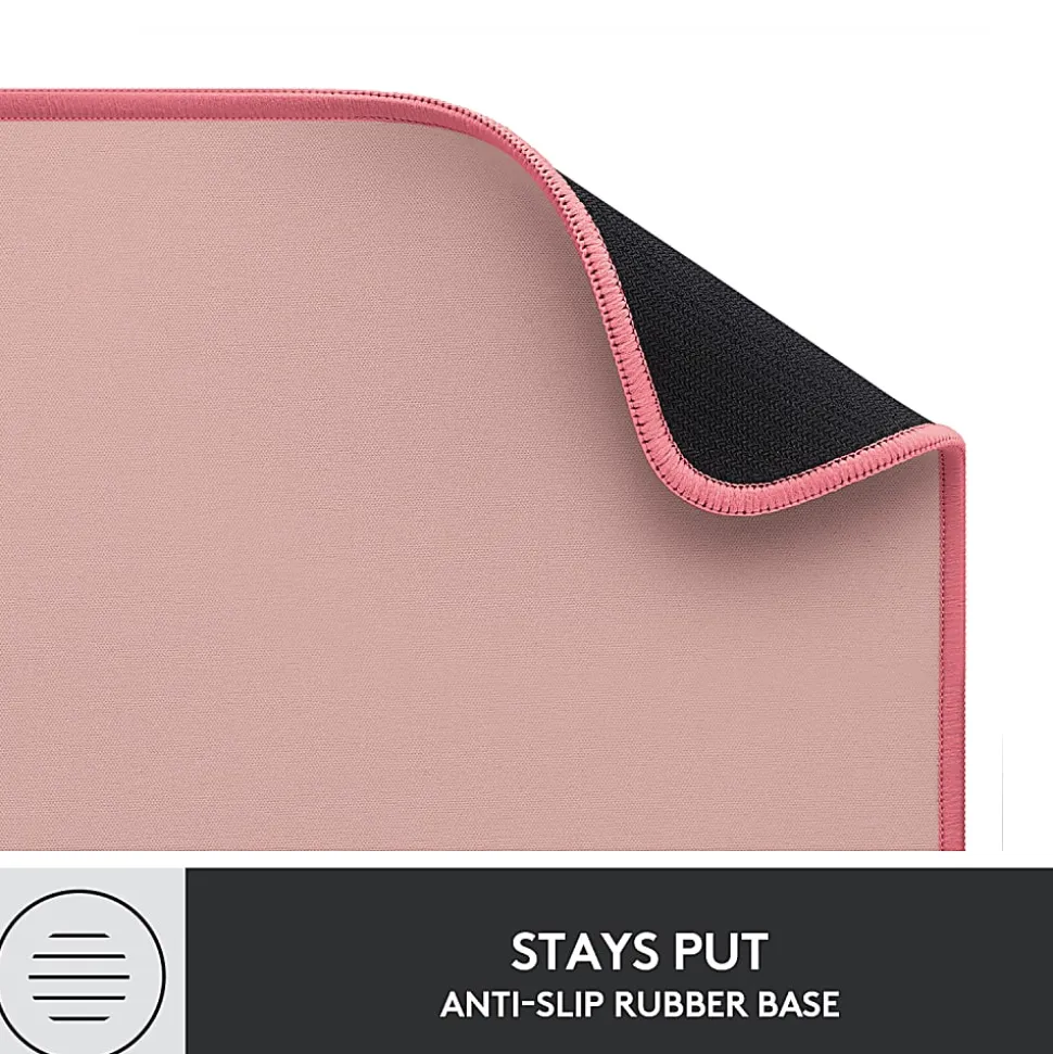 Logitech® Studio Series Desk Mat, 11-13/16”H x 27-1/2”W, Dark Rose