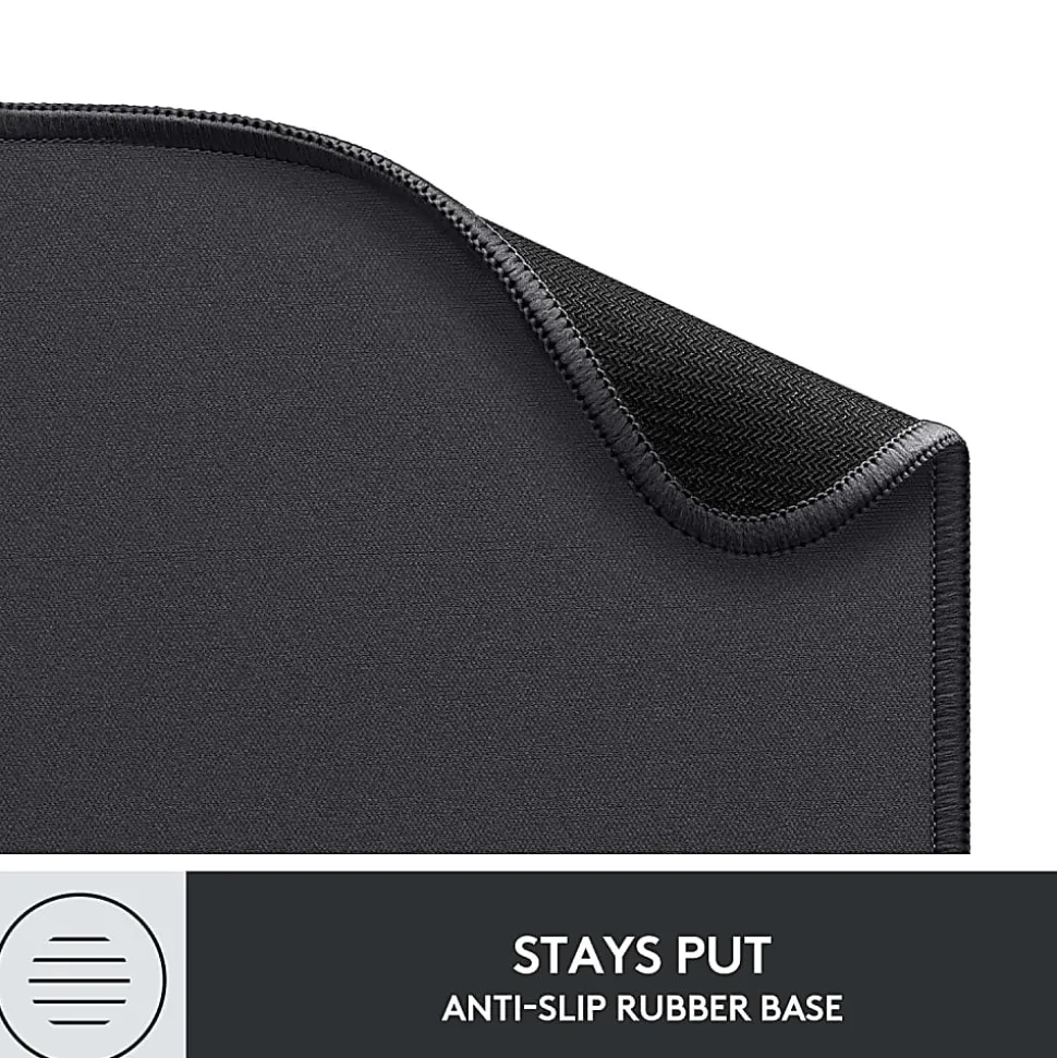Logitech® Studio Series Mouse Pad, 9-1/8" x 7-15/16", Graphite