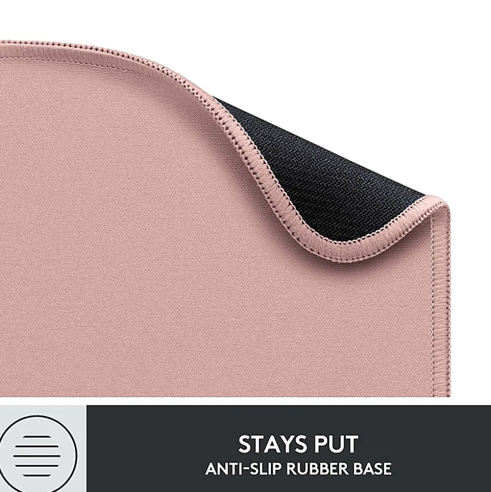 Logitech® Studio Series Mouse Pad, 9-1/8" x 7-15/16", Darker Rose