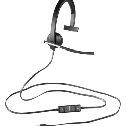 Logitech USB Headset Mono H650e - Mono - USB - Wired - 50 Hz to 10 kHz - Over-the-head - Monaural - Supr - 981000513