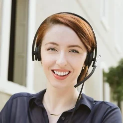 Logitech USB Headset Stereo H650e - Stereo - USB - Wired - 50 Hz to 10 kHz - Over-the-head - Binaural - 981000518