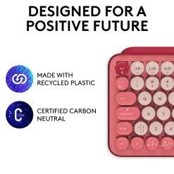 Logitech Wireless Mechanical Keyboard with Customizable Emoji Keys - Wireless Connectivity - Bluetooth - 920010709