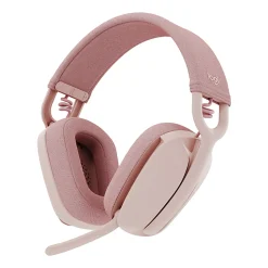 Logitech Zone Vibe 100 Wireless Over Ear Headphones, Noise Canceling Microphone - Rose - 981-001258