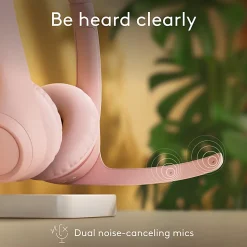 Logitech Zone 300 Wireless Bluetooth Headset With Noise-Canceling Microphone, Compatible with Windows, Mac, Chrome, Linux, iOS, iPadOS, Android – Rose