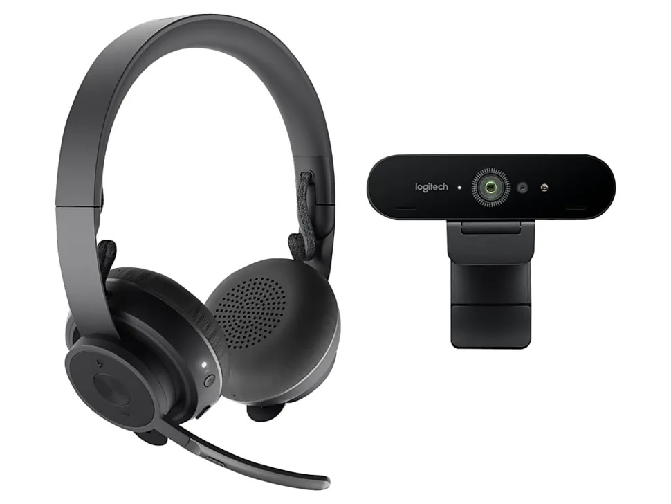 Logitech Zone Wireless Teams and Brio Pro Personal Video Collaboration Teams Kit