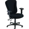 Lorell® Accord Series Managerial Fabric Chair, Black