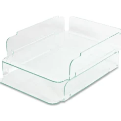 Lorell® Acrylic Stacking Letter Trays, For * 1/2