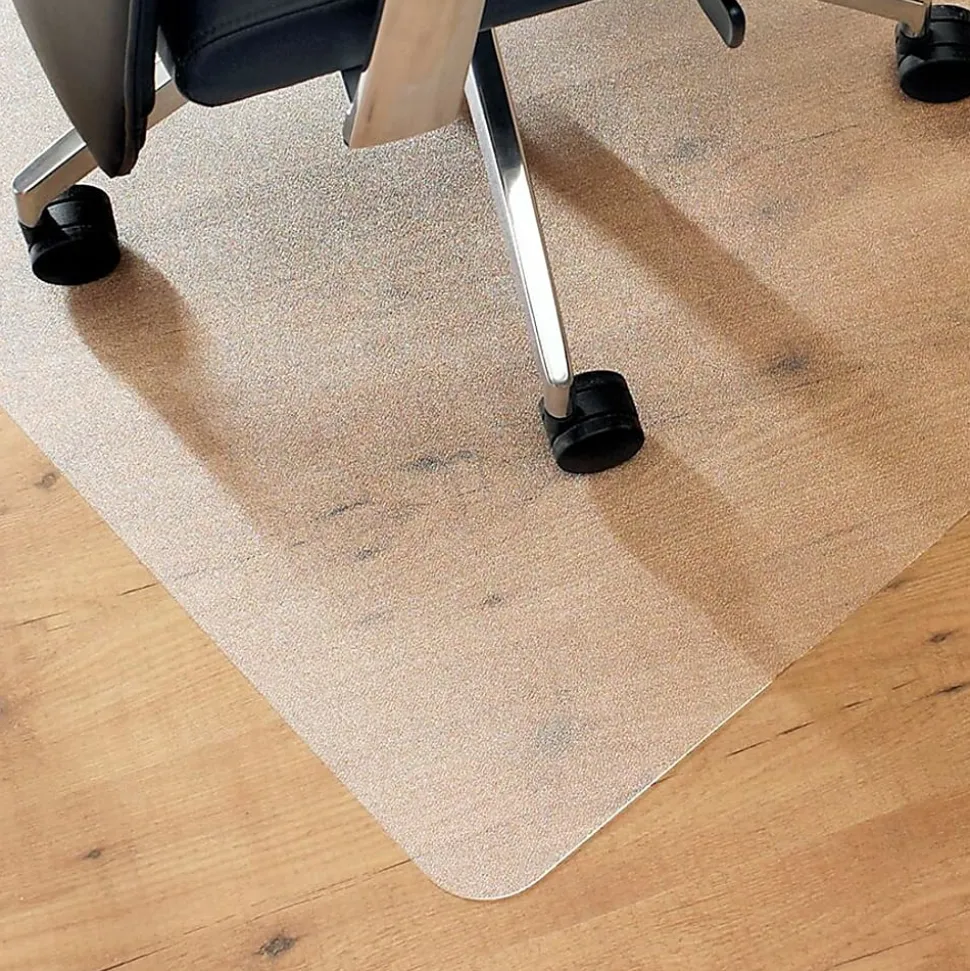 Lorell® Big and Tall Polycarbonate Hard Floor Chair Mat, 45" x 53"