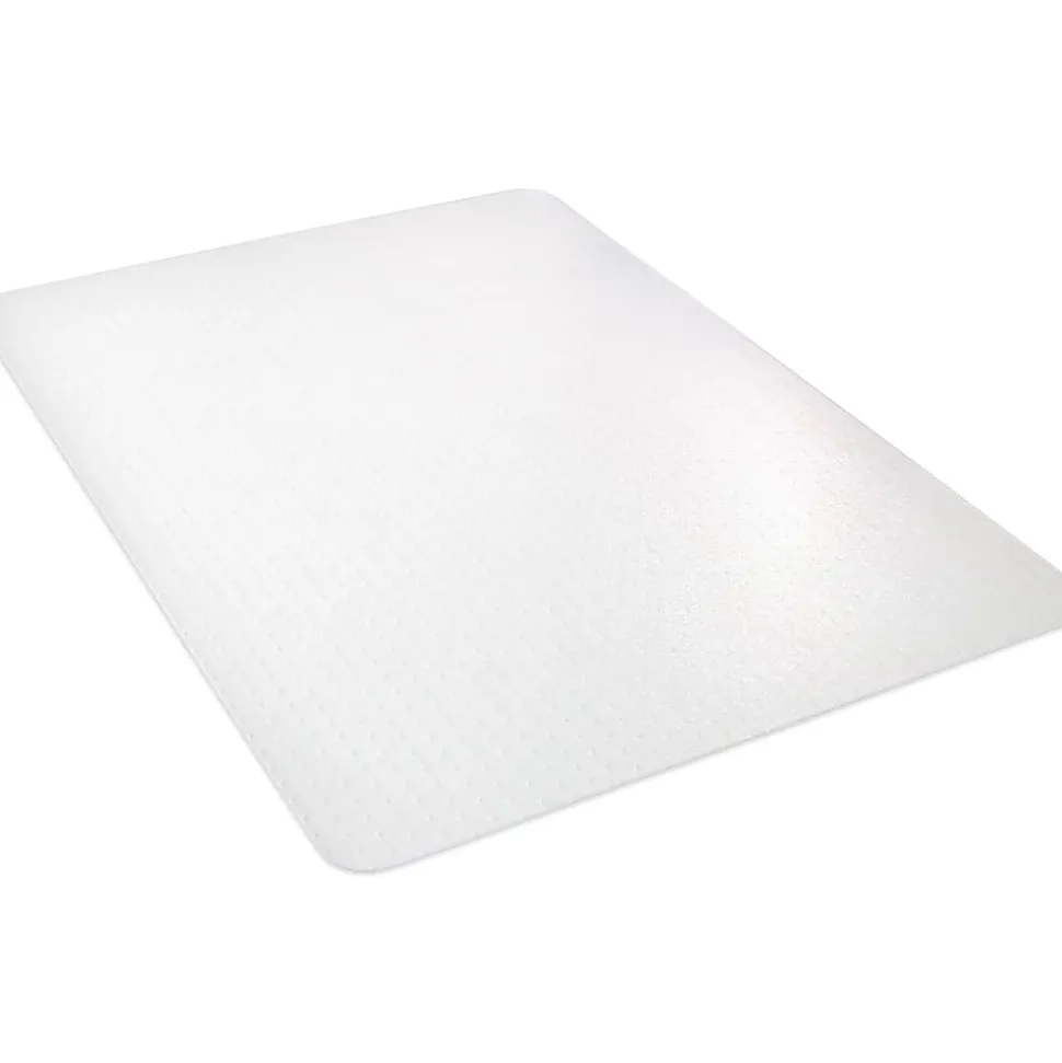 Lorell® Big and Tall Polycarbonate Low Pile Studded Chair Mat, 36" x 48"