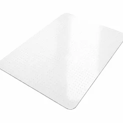 Lorell® Big and Tall Polycarbonate Low Pile Studded Chair Mat, 46" x 60"