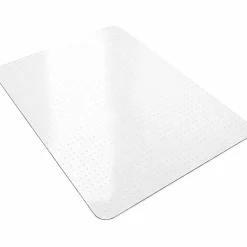 Lorell® Big and Tall Polycarbonate Low Pile Studded Chair Mat, 46