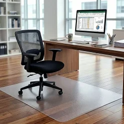 Lorell® Big and Tall Polycarbonate Hard Floor Chair Mat, 36" x 48"