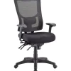 Lorell® Conjure Executive High-Back Ergonomic Mesh Chair, Black