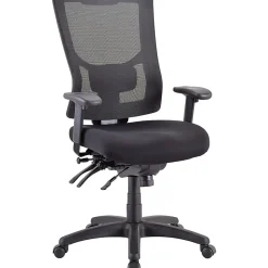 Lorell® Conjure Executive High-Back Ergonomic Mesh Chair, Black