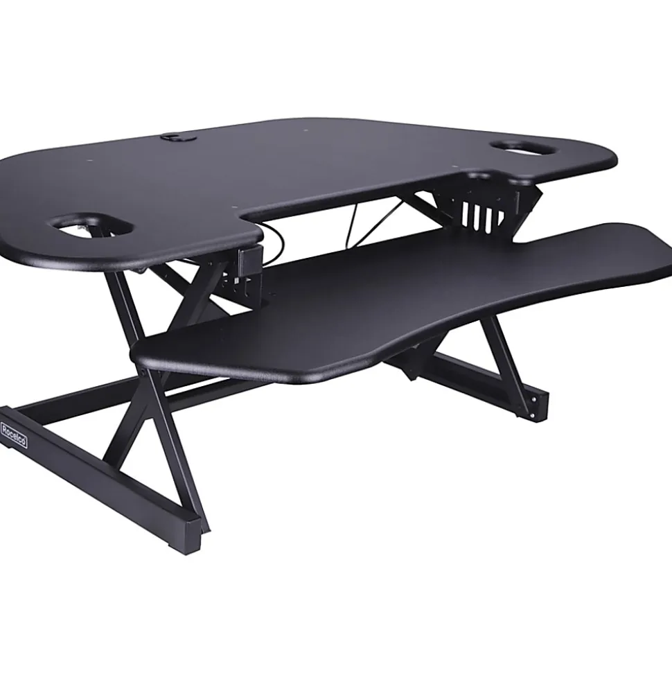 Lorell™ Corner Desk Riser, 45-13/16" x 23-1/4", Black