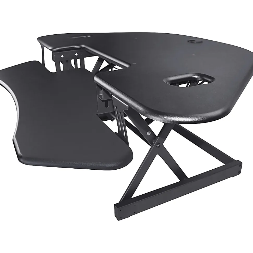 Lorell™ Corner Desk Riser, 45-13/16" x 23-1/4", Black