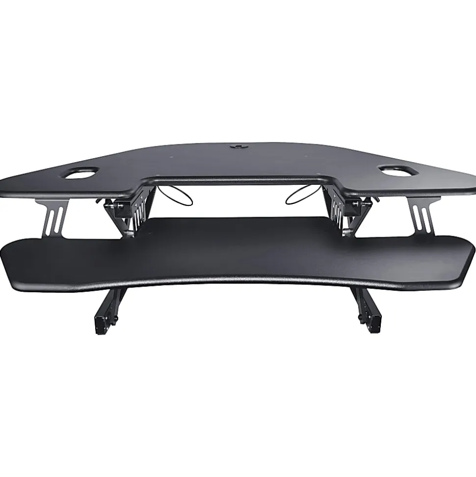 Lorell™ Corner Desk Riser, 45-13/16" x 23-1/4", Black