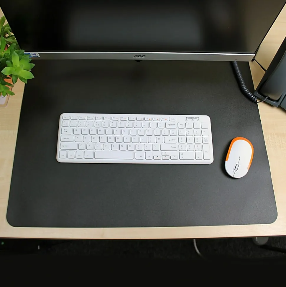 Lorell Desk Pad - Rectangular - 24" Width19" Depth - Black