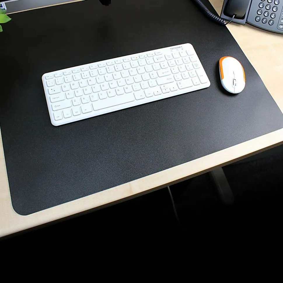 Lorell Desk Pad - Rectangular - 24" Width19" Depth - Black