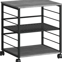 Lorell Deskside Mobile Machine Stand - 200 lb Load Capacity - 26.50