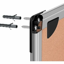 Lorell® Dry-Erase Cork Combo Board, 36